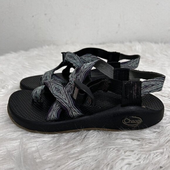 Chaco Women’s Sandals ZX2 Yampa Pixel Weave Slingback Toe-Loop J103426 Sz 6 Blue - Picture 6 of 12